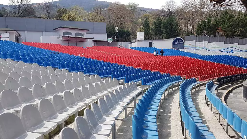 Custom-designed seating for sports stadiums Image